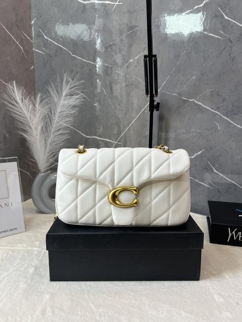 Coach Crossbody Flap Bag — White